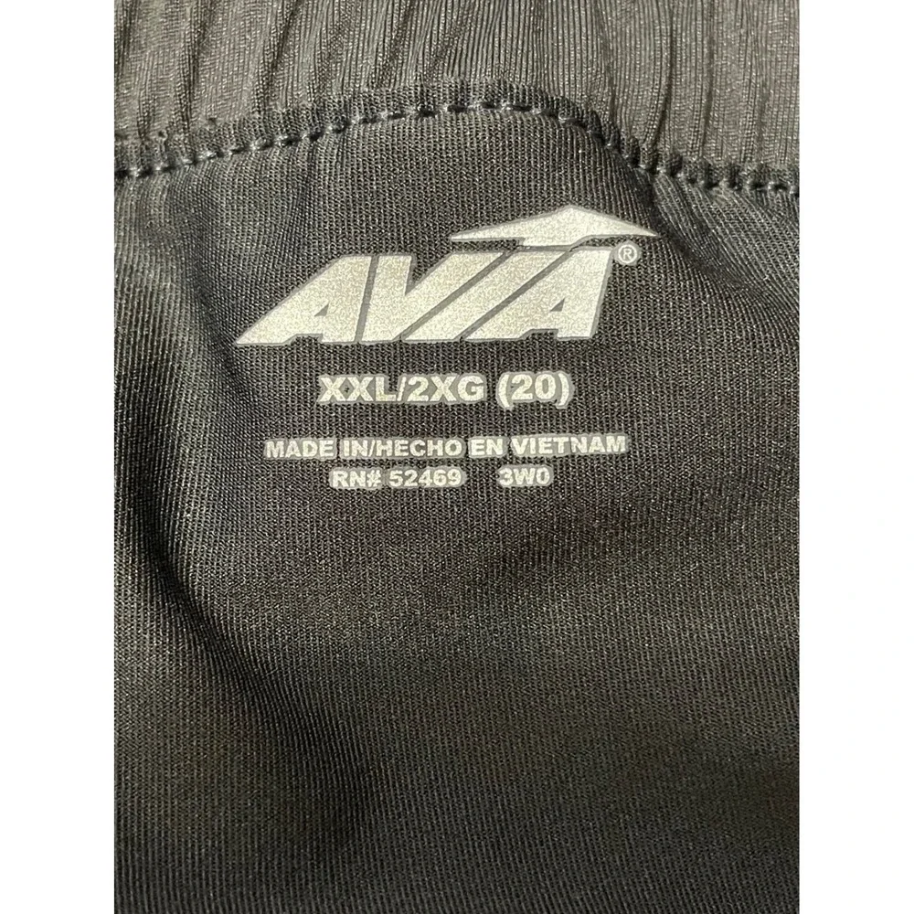 Avia Shorts 2-in-1 Athletic Running XXL Black Built-in Liner Pockets Cinch Side